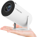 HY300 Mini Projector, 4K, 200 ANSI, Auto Keystone, WiFi, BT 5.0, 130"" Screen