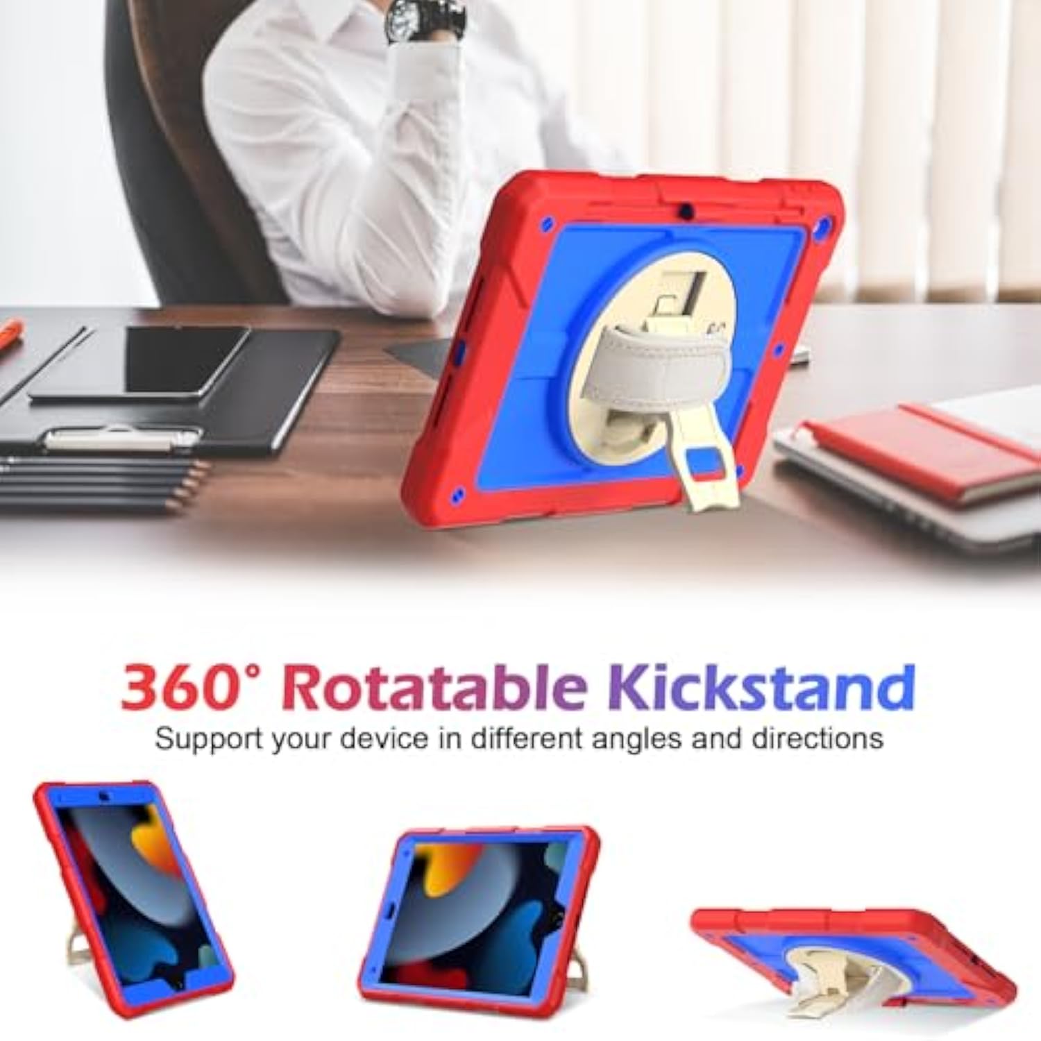 Ipad 9Th/8Th/7Th Generation Case, Ipad 10.2 Case 2021/2020/2019, [Built-In Scr