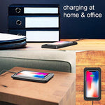 Wireless Charger Car Charging Pad 15W Fast Wireless Phone Charger Cell Phone Flat Charging Mat Compatible With Iphone 11/12/12/14/15 Galaxy S21/S22/S23/24 Note10(C3Y)