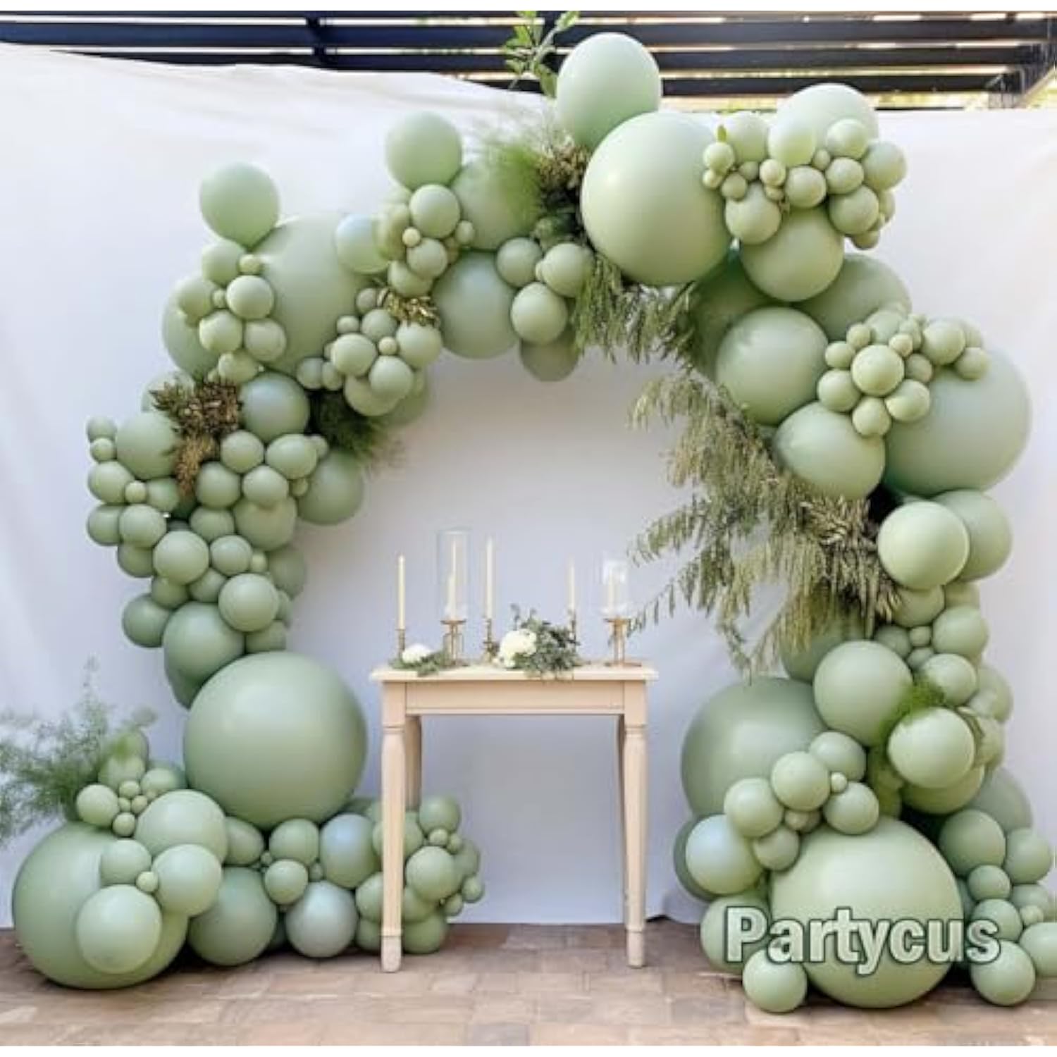 Dusty Green Balloon Arch Kit: Olive, Mist Green Party Garland