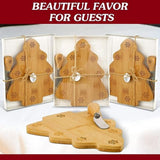 6 Pcs Christmas Tree Cutting Board,Christmas Tree Charcuterie Board For Kitchen,Christmas Tree Shaped Wood Cutting Board,Christmas Wooden Serving Tray,Christmas Decoration Charcuterie Boards