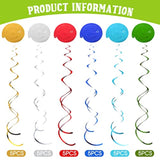 57 Pcs Dinosaur Hanging Swirls Birthday Party Decorations Jungle Theme Party Supplies Dinosaur Foil Swirls Ceiling Spiral Streamers For Girl Boy Baby Shower, Only 27 Cards