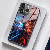 Satoru Vs. Yuji Sukuna Jjk Tempered Glass Glossy Anime Phone Case - Soft Silicone Protection Shell, Manga Character Design For Iphone 15