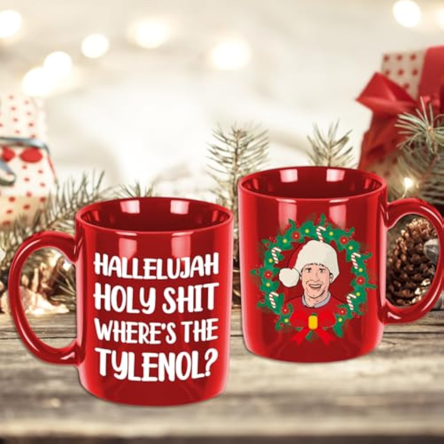 National Lampoons Christmas Vacation Merchandise Gifts, Funny Holiday Coffee Mug, 11Oz Christmas Vacation Drinking Cup Holiday Party Decor, Novelty White Elephant Gifts Stocking Stuffers