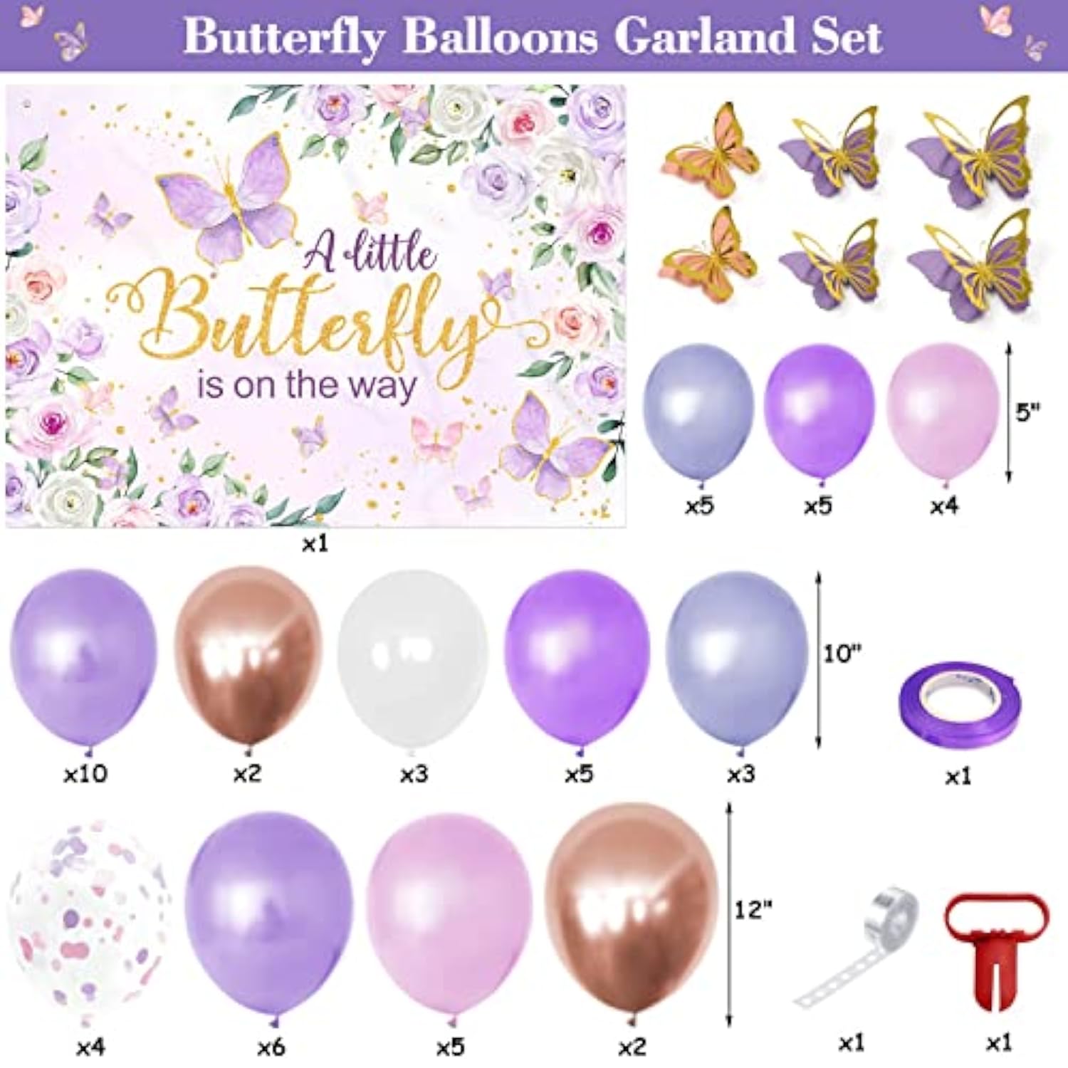 Butterfly Baby Shower Decorations For Girl Purple A Little Butterfly I