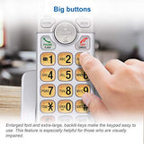 El51203 Dect 6.0 2-Handset Cordless Phone - Full Duplex Handset Speakerphone, Caller Id/Call Waiting, Backlit Keypad & Display, Intercom, Eco Mode, White/Silver