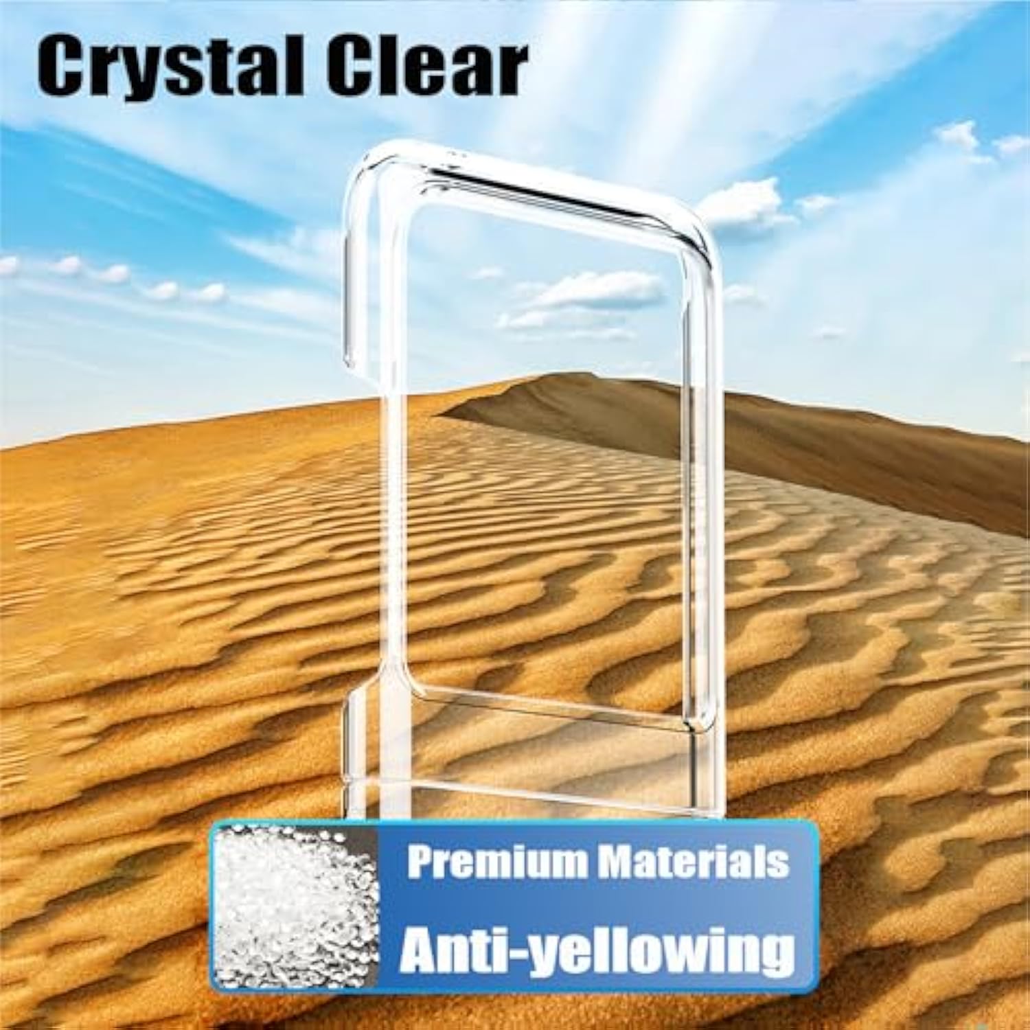Motorola Razr 2024 Clear Case with Screen Protector Slim Shockproof Transparent