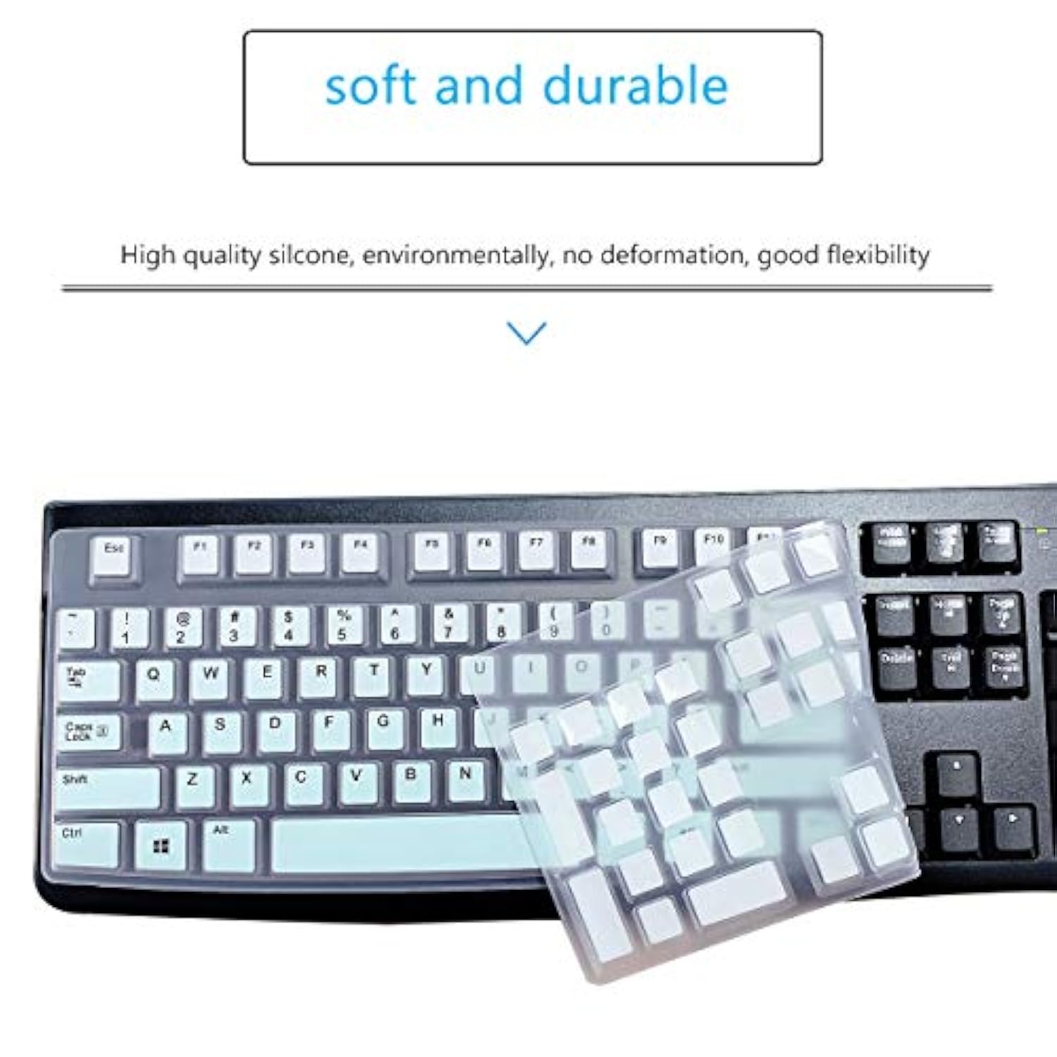 Keyboard Cover Skin Protector for Logitech MK120 K120 Wired Keyboard