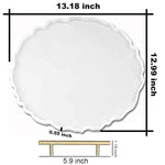 13 Inches Large Silicone Tray Mold, Big Geode Silicone Mold For Resin, Irregular Shaped Round Resin Geode Tray Molds For Making Resin Craft Diy Home Decoration