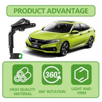 Sun Visor Car Phone Holder, 360° Rearview Phone Holder For Car Sun Visor, Retractable Car Phone Mount Compatible With Iphone/Android/Samsung