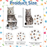 2 Pack Cat Cupcake Stand Birthday Party Decorations Supplies, Cat 3 Tier Cardboard Cupcake Stand Cup Cake Tower Display Dessert Holder Set For Birthday Party Decor Supplies Favors