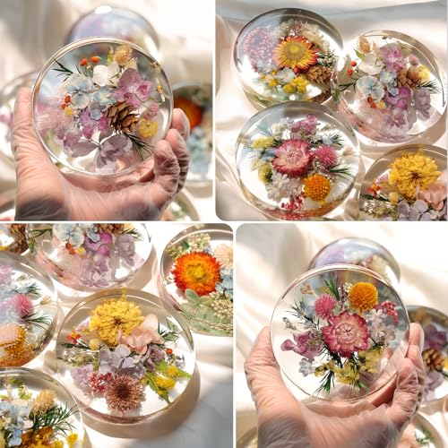 Extra Deep Resin Coaster Molds Silicone, 4 Inches Large 6 Cavity Silicone Molds For Resin, Round Epoxy Coaster Molds For Cups Mats, Diy Craft