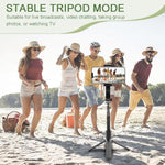 Selfie Stick Gimbal Stabilizer, 360° Rotation Tripod With Wireless Remote, Portable Phone Holder, Auto Balance 1-Axis Gimbal For Smartphones Tiktok Vlog Youtuber Live Video Record