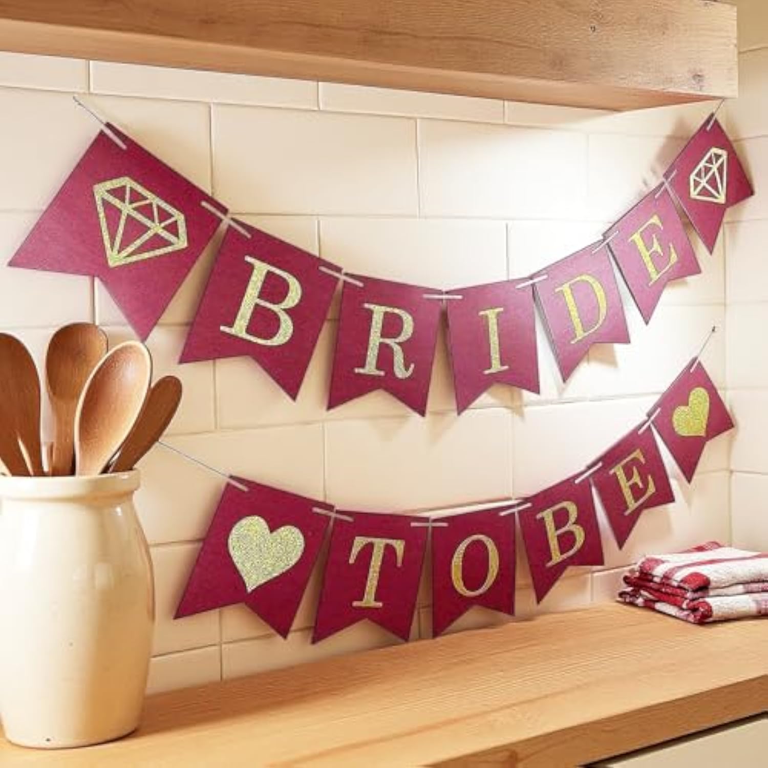 Bridal Shower Decorations Burgundy Gold/Fall Bachelorette Party Decorations Maroon Gold/Fall Wedding Decorations Burgundy Polka Dot Fans Bride To Be Banner For Burgundy Wedding