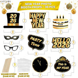 30pc New Year’s Eve 2026 Photo Booth Props Party Decorations