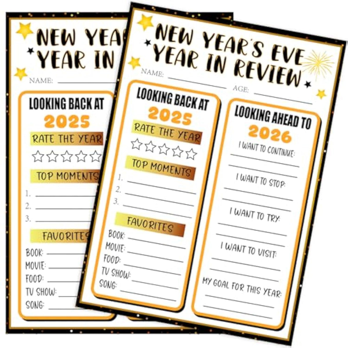2026 New Year Games 24 Players Time Capsule Worksheet Family & Classroom Activity
