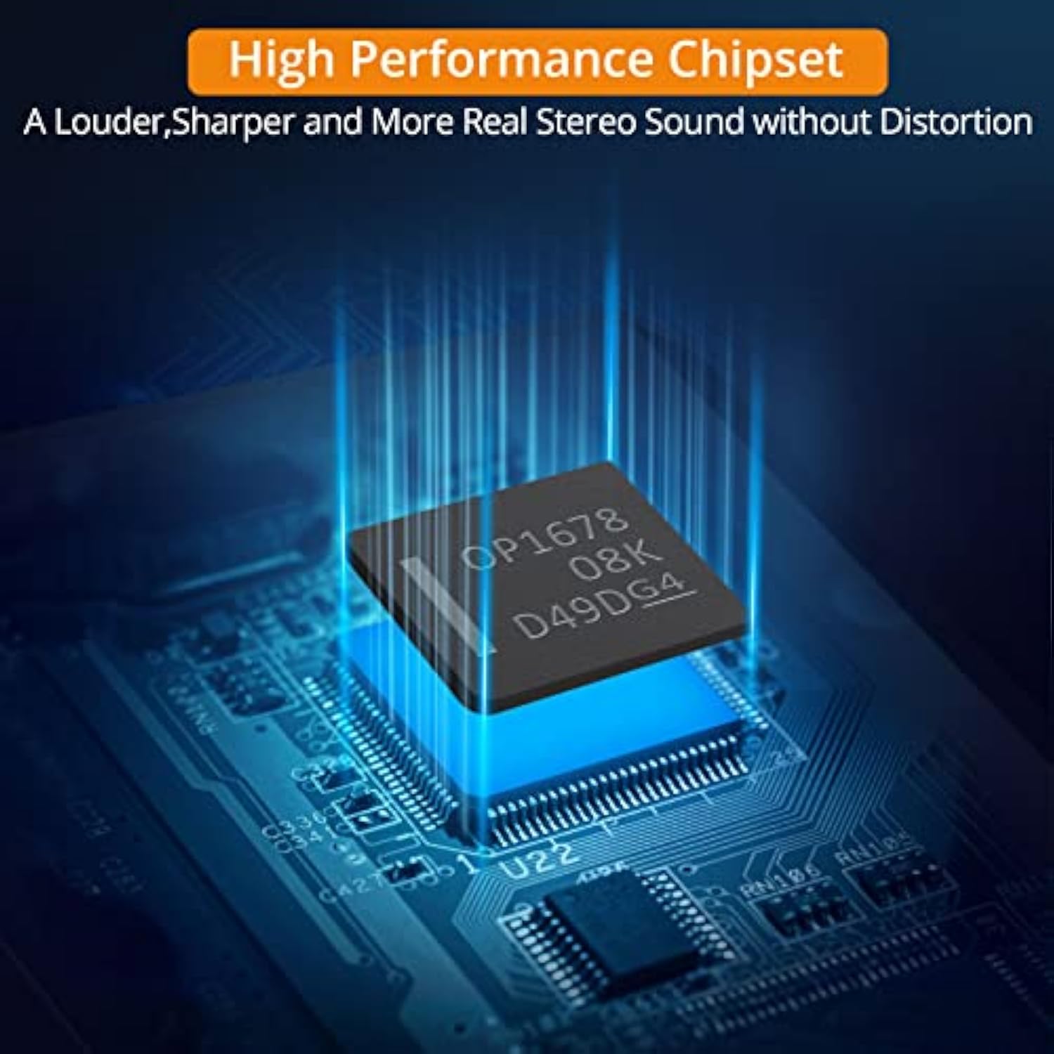 Portable 3.5Mm Headphone Amplifier Two-Stage Gain Switch, 16-150 Ohm, Aluminum Matte Surface