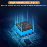 Portable 3.5Mm Headphone Amplifier Two-Stage Gain Switch, 16-150 Ohm, Aluminum Matte Surface