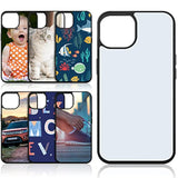 6 Pieces Sublimation Blank Phone Case Cover Blank Printable Phone Case For Diy Customize Heat Press Rubber Protective Case (Compatible With 13)