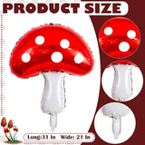 28Pc Mushroom & Forest Theme Hanging Swirls and Balloons for Party, Wedding, or Birthday Decor