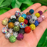 100PCS 10mm Sparkly Rhinestone Beads for Jewelry, Pens, and Crafting