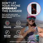 Thermal Phone Case - Apollo Series : Cell Phone Pouch Prevents Overheating From Sun Exposure, Extends Battery Life, Provides Drop Protection And Floats In Water (Large-Silver)