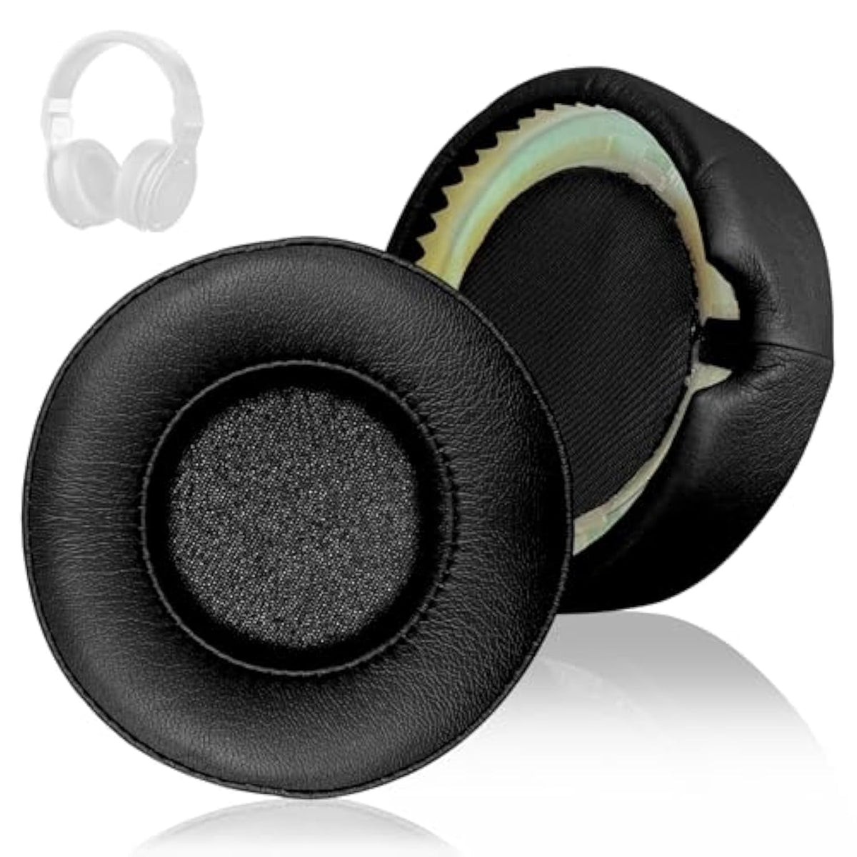 Ear Pads Ear Cushion Earpads Replacement Compatible With Beats By Dr Dre Pro Detox Headphones, Memory Foam Soft Protein Leather (Black)