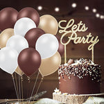 24 Pcs Brown Cream White Balloons Neutral Color Balloons 10 Inch Latex Retro Assorted For Baby Shower Birthday Jungle Safari Wedding Anniversary Waiting To Exhale Theme Party Decorations