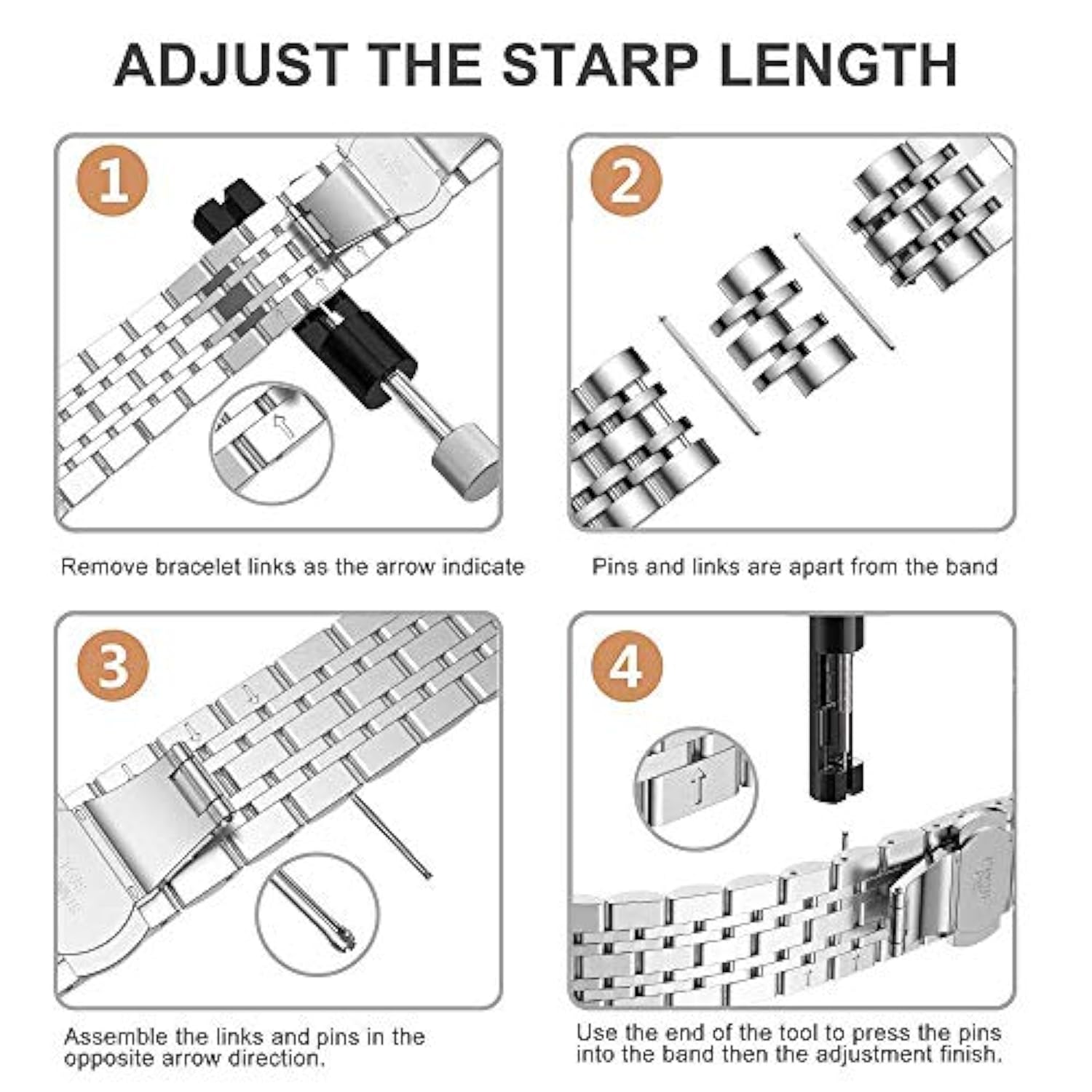 Bands Replacement For Apple Watch 38Mm Series 3 2 1 40Mm Series 6 5 4 Se 41Mm Series 7 8 9, Stainless Steel Iwatch Iphone Watch Bracelet 2 Tones For Men Women(38Mm/40Mm/41Mm, Silver/Gold)