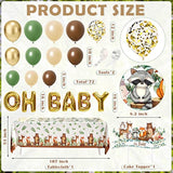 Woodland Animals Baby Shower Decoration Pack Forest Animal Neutral Gen
