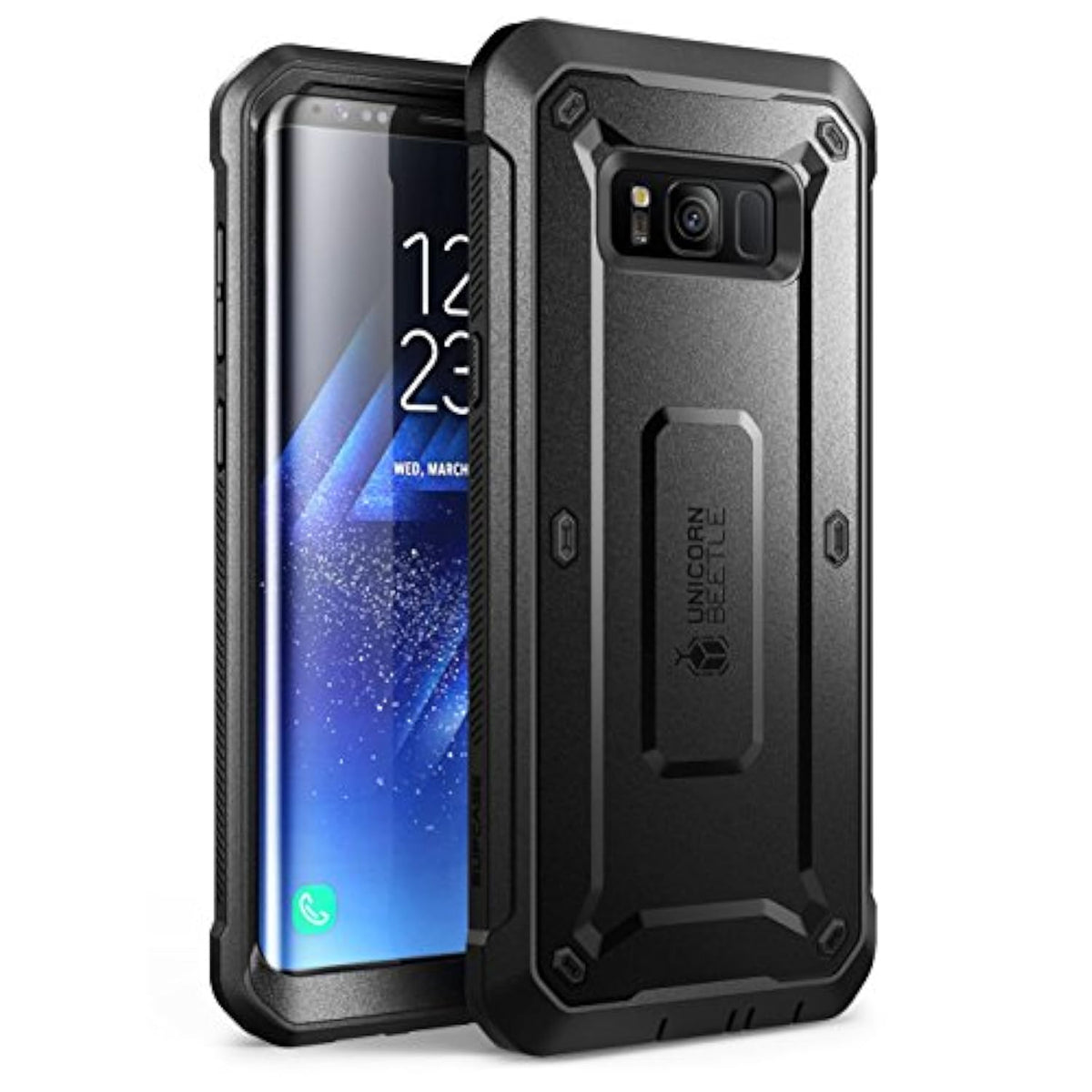 SUPCASE Unicorn Beetle PRO Series Phone Case for Samsung Galaxy S8, Full-Body Rugged Protective Case for Galaxy S8 2017 (Black)