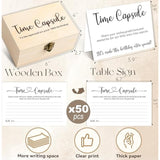 Time Capsule Box 1St Birthday Girl Gifts, 50Pcs Advice And Wishes Cards And Wooden Keepsake Box For First Birthday Games, Berry Fairy First Birthday Decorations