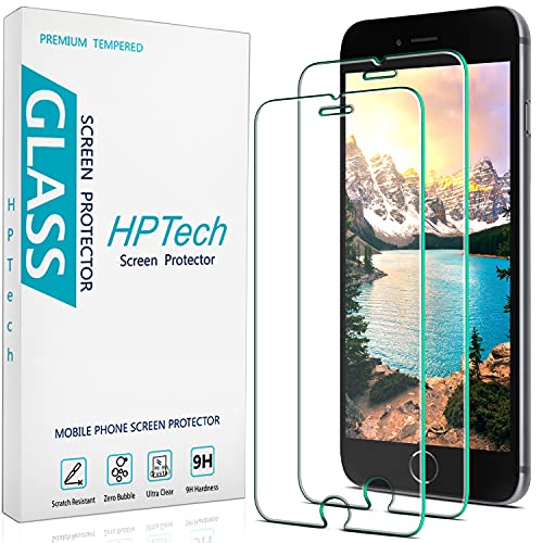 (2 Pack) Tempered Glass For iPhone SE 2020, iPhone 8, iPhone 7, iPhone 6S, iPhone 6 4.7-Inch Screen Protector, Case Friendly, Easy to Install, Bubble