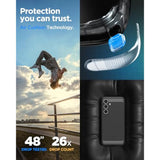 Spigen Rugged Armor Designed for Galaxy S24 FE Case (2024) - Matte Black