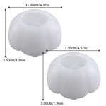 2Pcs Flower Tray Resin Mold, Lotus Bowl Silicone Mold For Epoxy Resin Casting, Unique Resin Concrete Mold For Diy Jewelry Holder Trinket Container Box Candle Holder Home Table Decoration