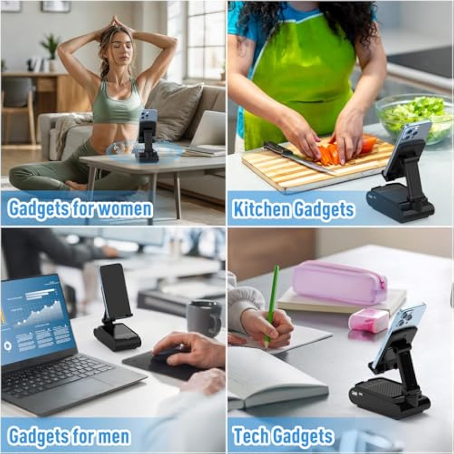 Birthday Gifts For Men, Cell Phone Stand With Wireless Bluetooth Speaker, Gifts For Dad Him Husband Boyfriend, Cool Gadgets For Men, Unique Gifts