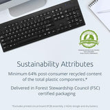 Kb150 Eq Wireless Keyboard, Full Size, 2.4Ghz Wireless Connection, Spill-Proof, 104-Key, Black (K75561Na)
