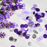 Purple Silver Confetti/Purple Birthday Party Decorations Centerpiece Table Party Decorations/Engagement Baby Shower/Wedding Purple Graduation 2026