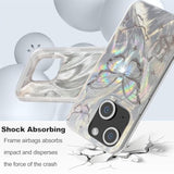 For Iphone 13 Case & Iphone 14 Case Shiny Silver Butterfly Design,Trendy Cute Soft Slim Shockproof Tpu Protective Phone Cases Cover For Women Girls Aesthetic Glitter,Iphone 14/13 6.1"