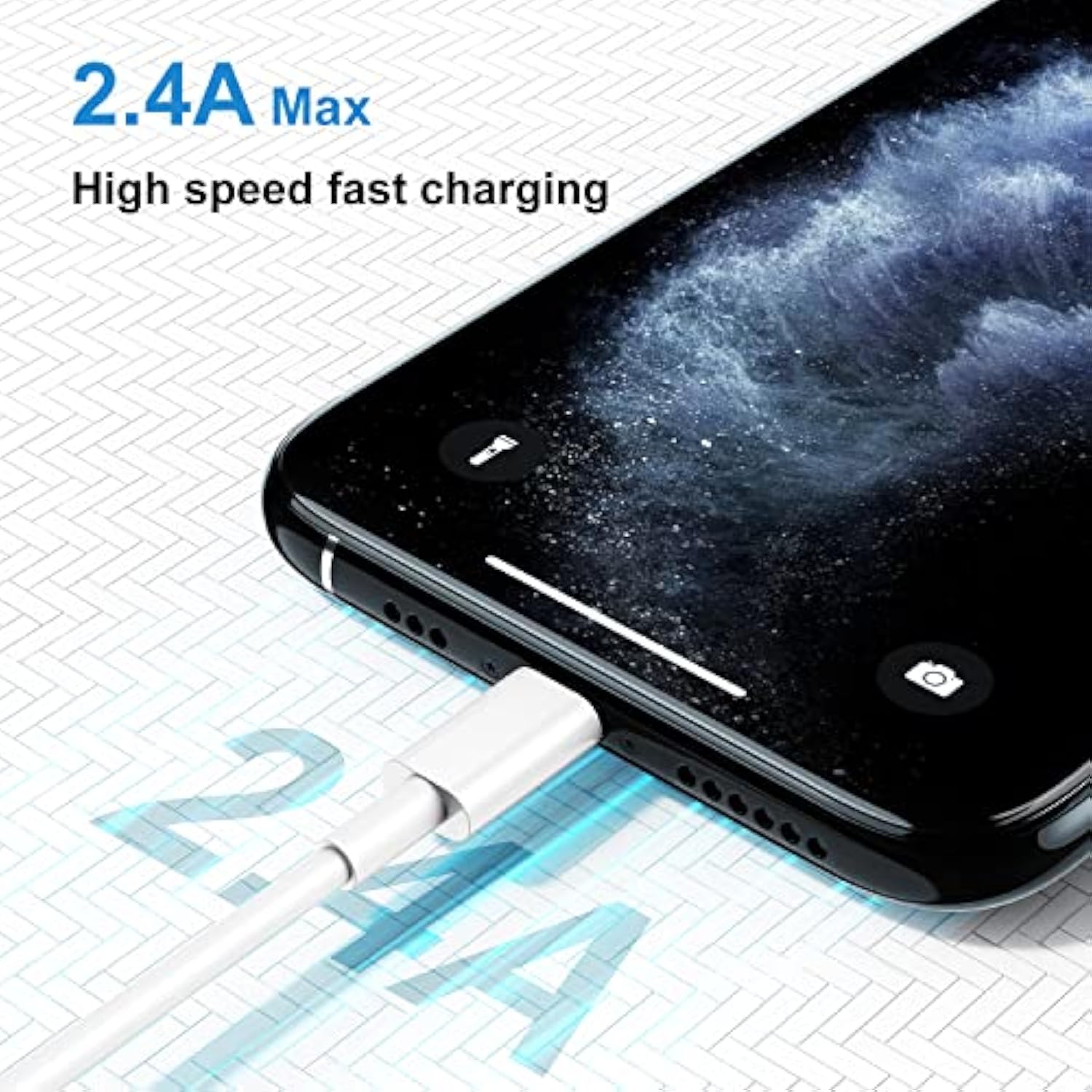Iphone Charger Cable 10 Ft,[Apple Mfi Certified] 3Pack Extra Long Usb To Lightning Cable 10 Feet,Apple Charging Power Cord 10 Foot For Iphone 14 13 12 11 Pro Max Mini Xr X 9 8 7Plus 6S Ipad
