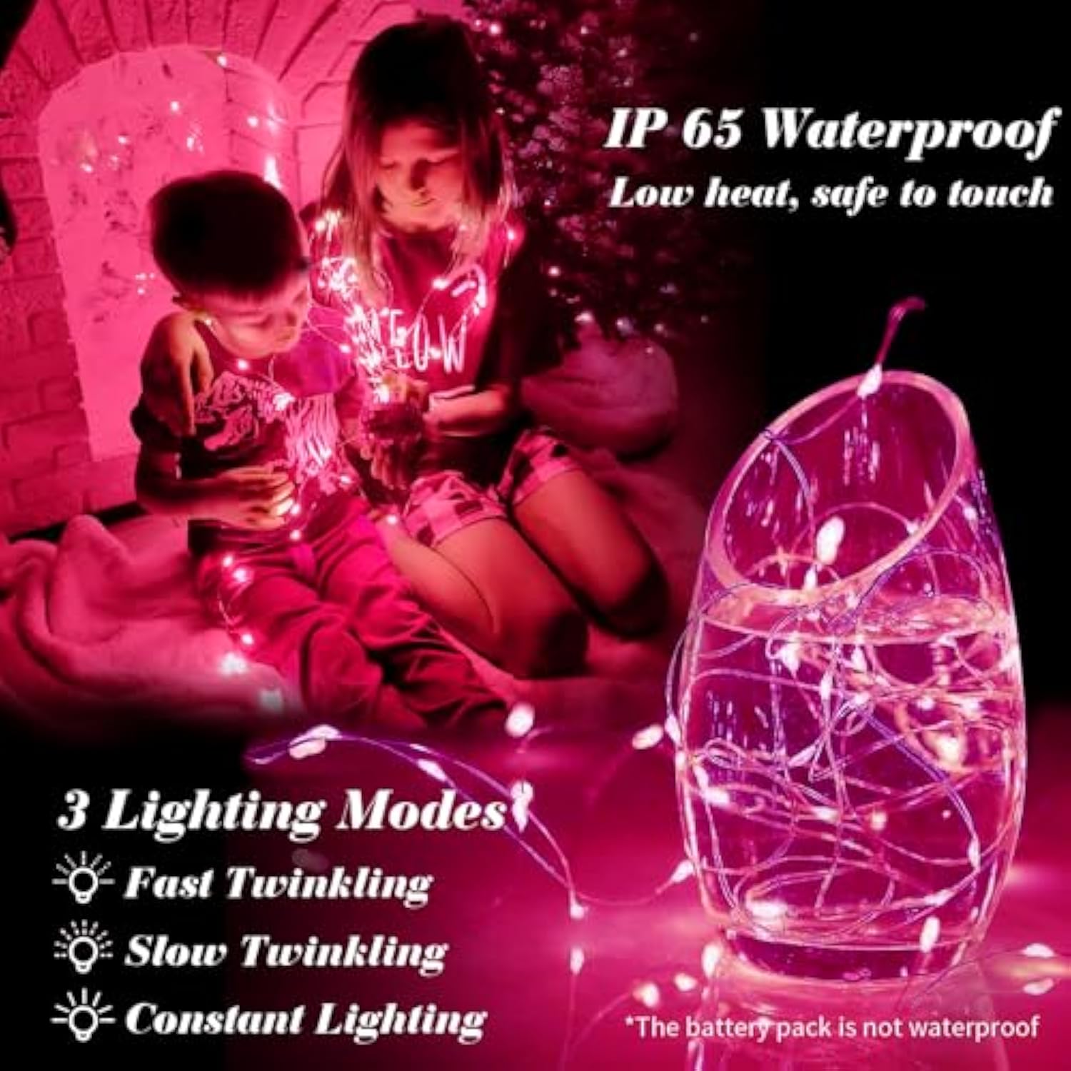 12 Pack Fairy Lights Battery Operated, 7Ft 20 Mini Led Fairy String Lights Silver Wire 3 Modes For Diy, Parties, Wedding