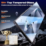 For Samsung Galaxy S24 Ultra Screen Protector [9H+ Tempered Glass] [Auto Dust-Remove ? Zero Bubble] [Sensitive Fingerprint Unlock] Diamond 8K Hd 10X Durable Film 6.8 Inch- 2 Pack