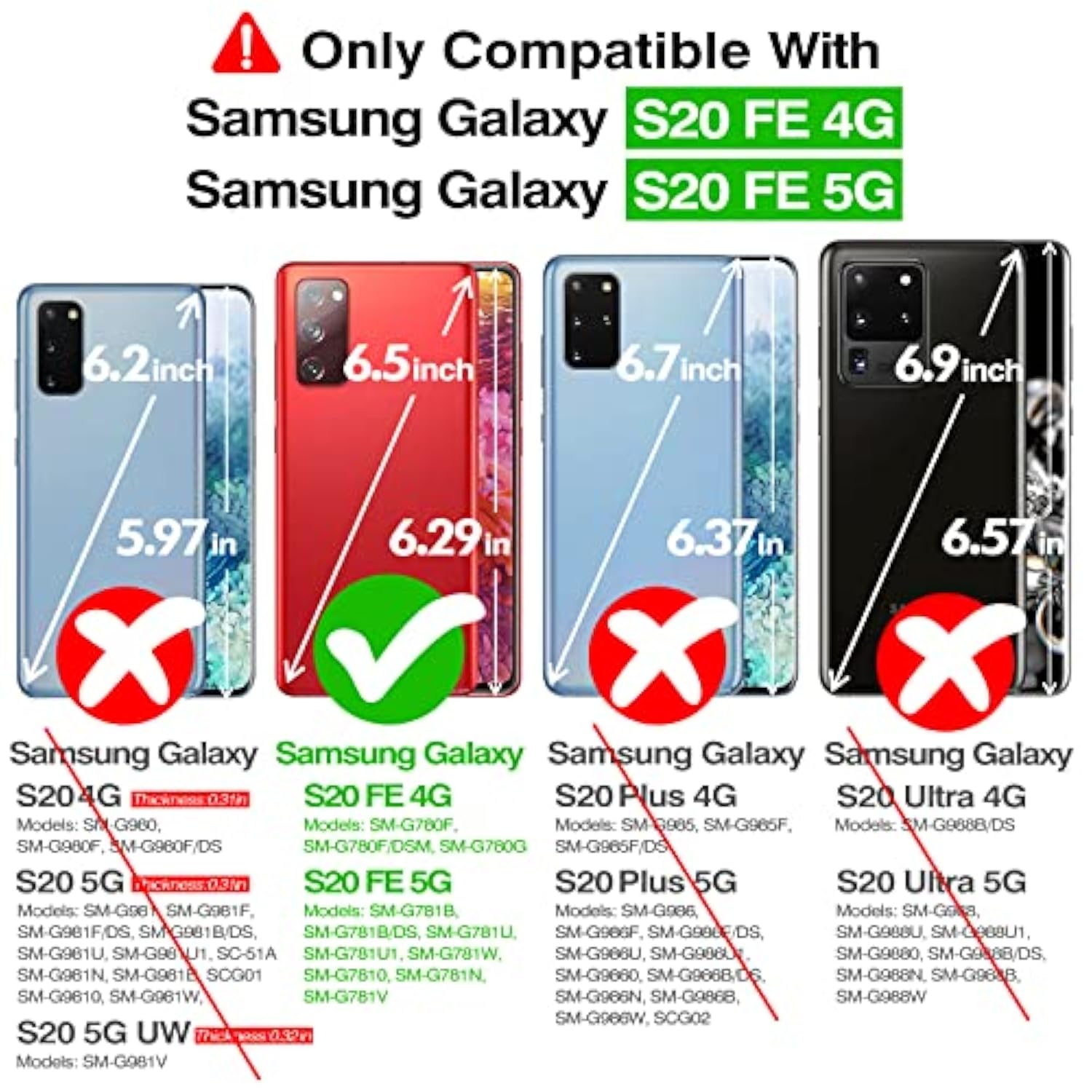 For Samsung Galaxy S20 Fe Case, Crystal Clear Shockproof Protective Durable Slim Fit Phone Cover For Galaxy S20 Fe 5G With Transparent Hard Pc Scratch-Resistant Back & Soft Silicone Edge