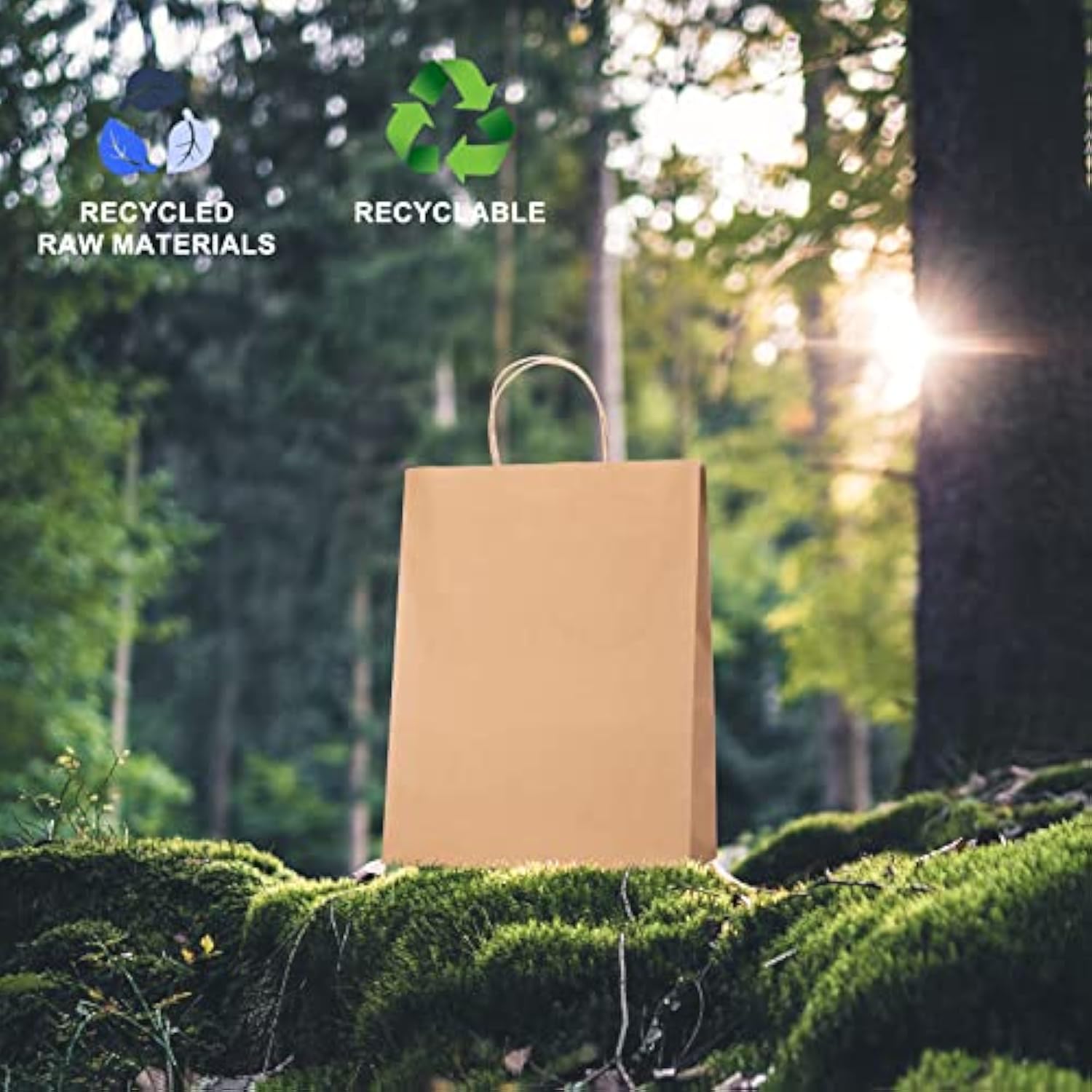 Paper Gift Bags 10X5X13, 50Pcs Brown Kraft Bags With Handles, Heavy Duty, Eco-Friendly, Perfect For Gift Giving, Christmas, Diy, Retail, Merchandise