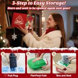 10 Ft Giant Christmas Inflation Archway Outdoor Decoration, Blow Up Yard Decorations With Gnomes & Santa Claus Built-In