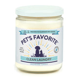 Pet Odor Candle, Clean Burning, Long Lasting Scented Candles With A Cotton Wick. (Fresh Laundry, Pack Of 1)