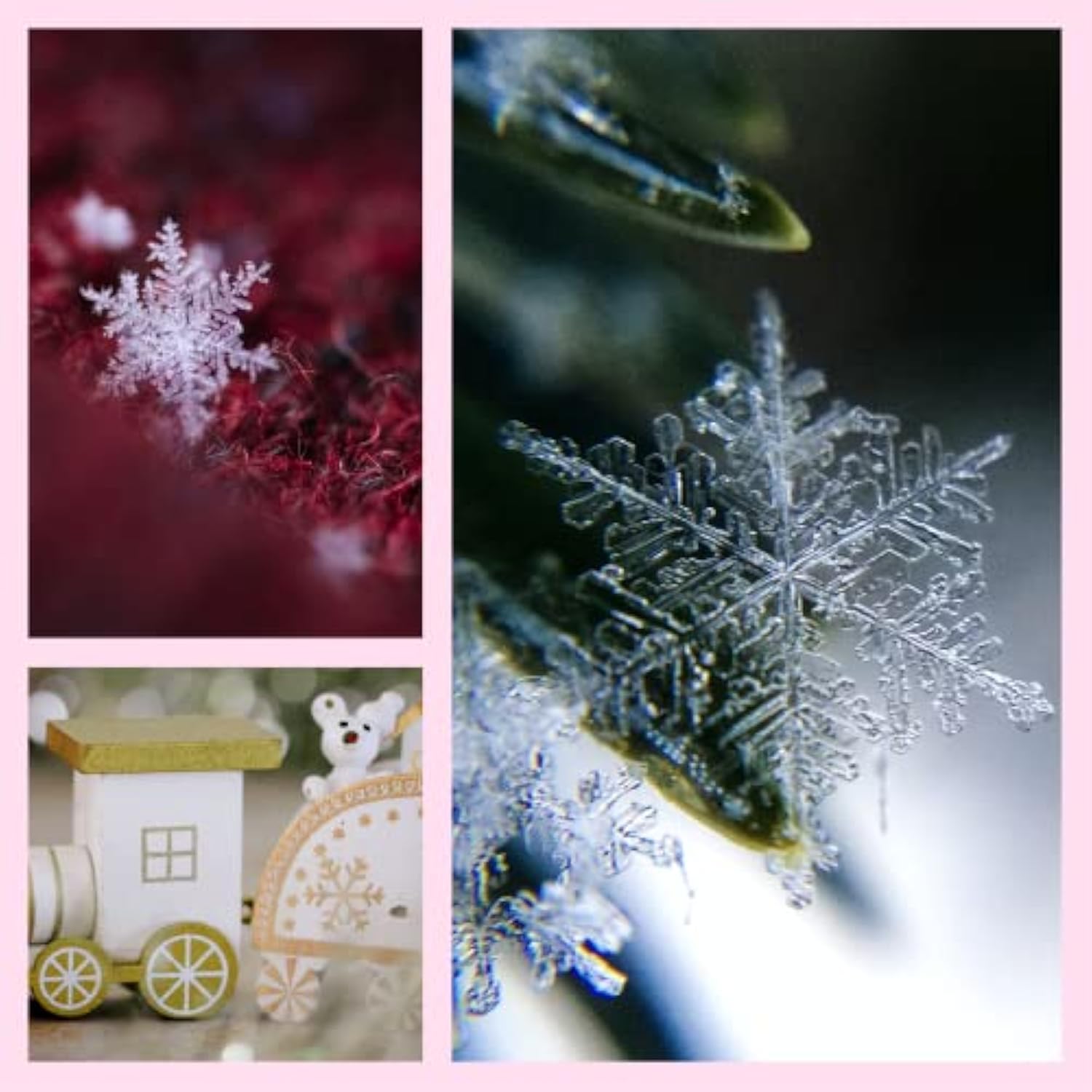 7405.60/50-603 Snowflake 2.5" X 50 Yd Nylon Sheer Wired Glitter Ribbon