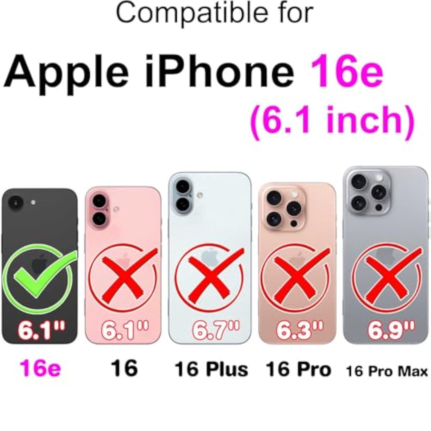 Designed For Iphone 16E Case Wallet,Women Flip Folio Cover With Embossed Pu Leather Stand Credit Card Holders Slots Wrist Strap Phone Case For Iphone 16E 6.1 Inch (Rose Gold Butterfly)