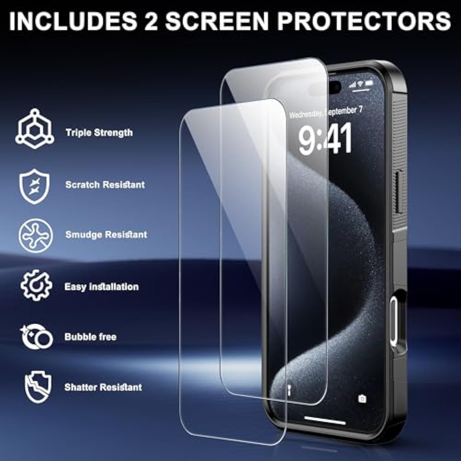 For Iphone 16 Case [Shockproof] [Dropproof] [Heavy Duty Protection] [Pocket-Friendly] Slim & Tough Non-Slip Protective Phone Cover For Iphone16 6.1Inch, Black