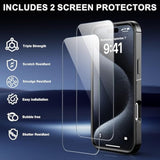 For Iphone 16 Case [Shockproof] [Dropproof] [Heavy Duty Protection] [Pocket-Friendly] Slim & Tough Non-Slip Protective Phone Cover For Iphone16 6.1Inch, Black